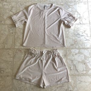 ASOS velvet shortie outfit